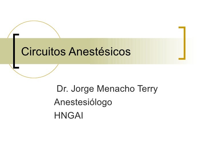 circuitos anestesicos